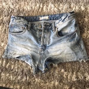 Free People denim shorts
